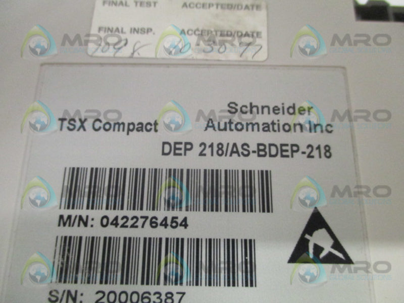 SCHNEIDER AEG TSX COMPACT DEP218/AS-BDEP-218 INPUT(MISSING TERMINAL)NSNP
