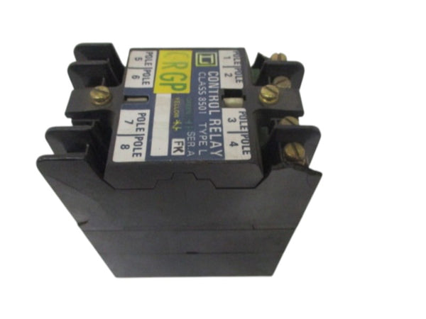 SQUARE D 8501-LO-20 CONTROL RELAY 110/120V (AS PICTURED) UNMP