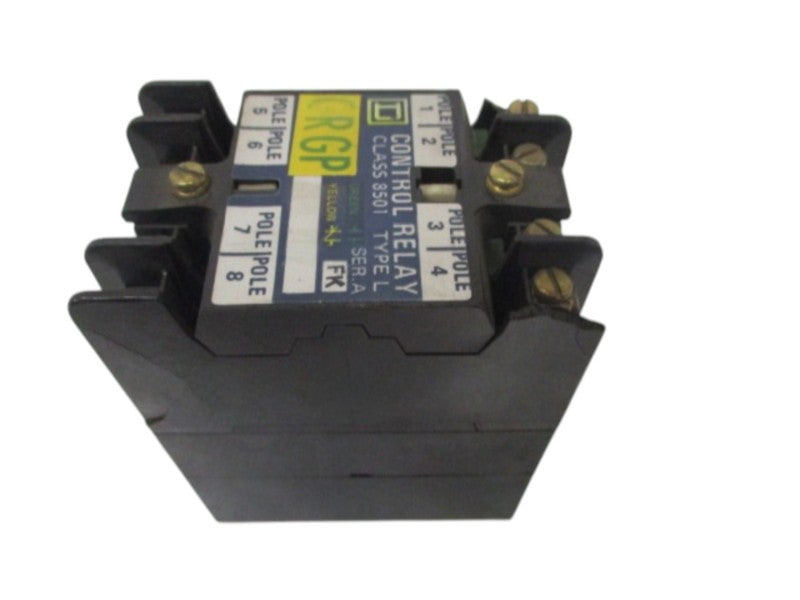 SQUARE D 8501-LO-20 CONTROL RELAY 110/120V (AS PICTURED) UNMP