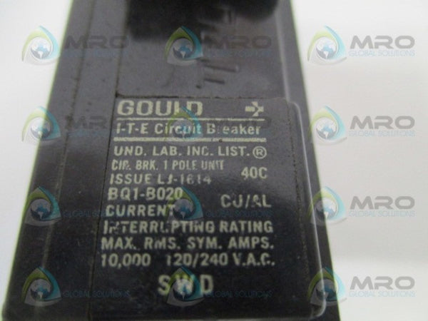 ITE BQ1B020 CIRCUIT BREAKER 20A  UNMP