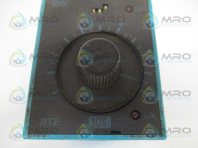 IDEC RTE-PN1 ELECTRONIC TIMER 0-10 SEC. 120VAC UNMP