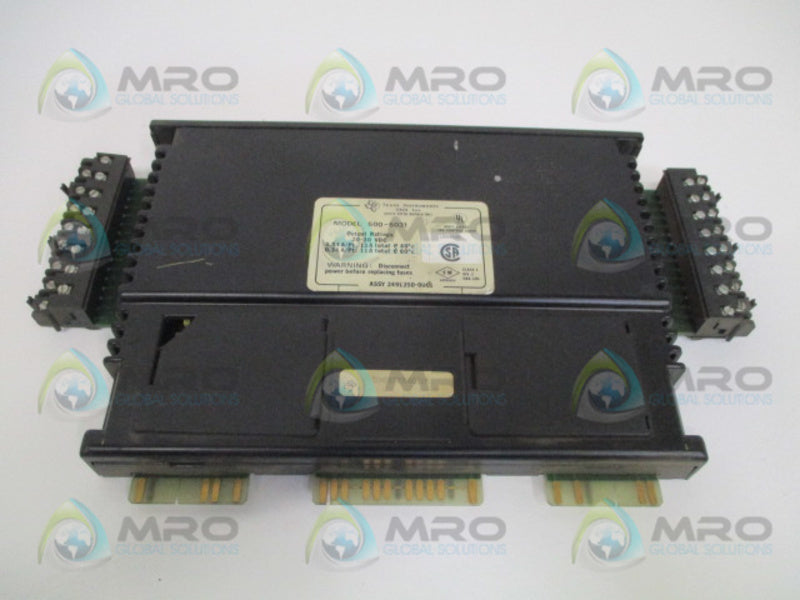 TEXAS INSTRUMENTS 500-5031 OUTPUT MODULE (AS PICTURED) UNMP