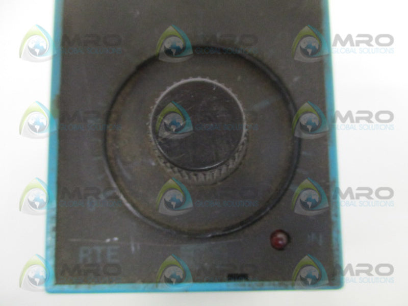 IDEC RTE-PN1 ELECTRONIC TIMER 0-6 SEC. 120VAC UNMP