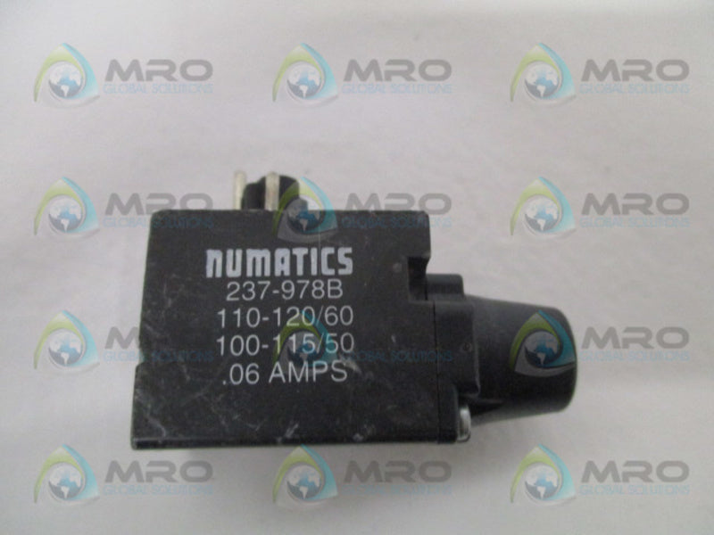 NUMATICS 237-978B 100-115/110-120V .06A (AS PICTURED) NSNP