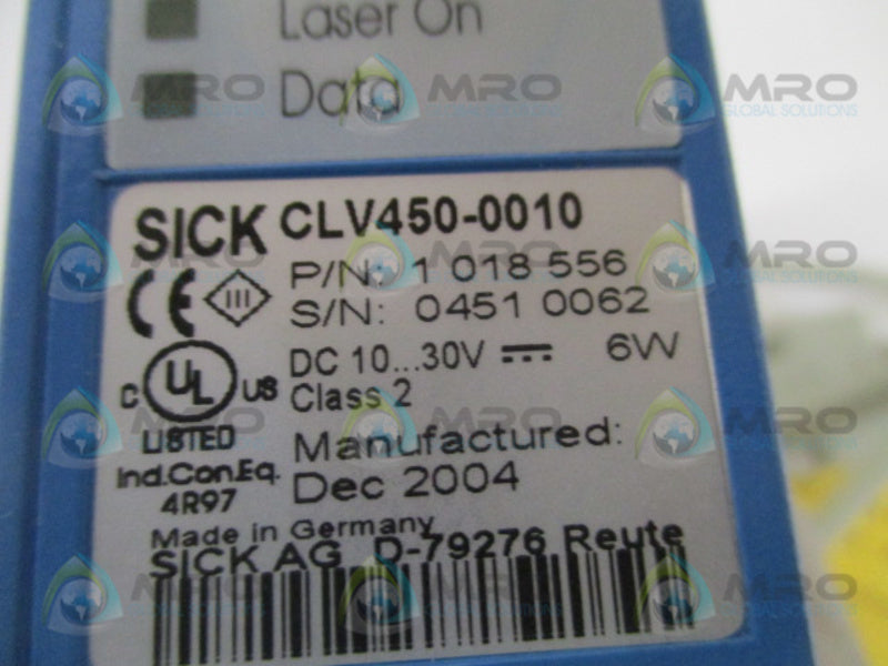 SICK CLV450-0010 1018556 10-30VDC NSMP