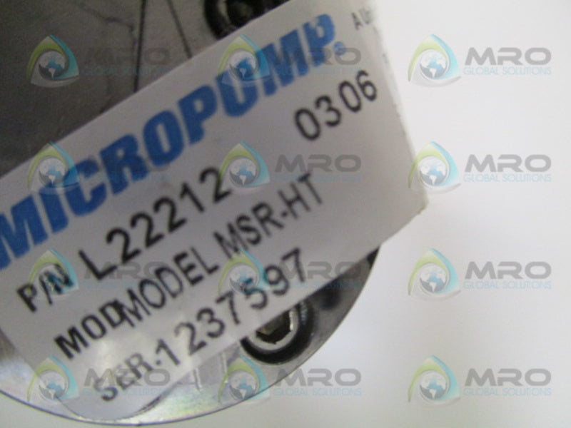 MICROPUMP MSR-HT L22212 VACUUM AIR PUMP UNMP