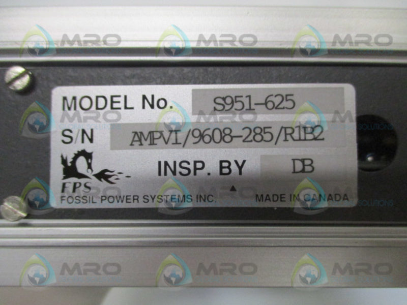 FOSSIL POWER SYSTEMS S951-625 FLAME CONTROL MODULE UNMP