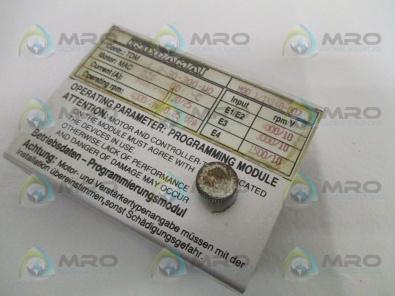INDRAMT MOD1/1X140-007 PROGRAMMING MODULE UNMP