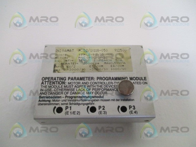 INDRAMAT MOD2/1X118-050 PROGRAMMING MODULE UNMP
