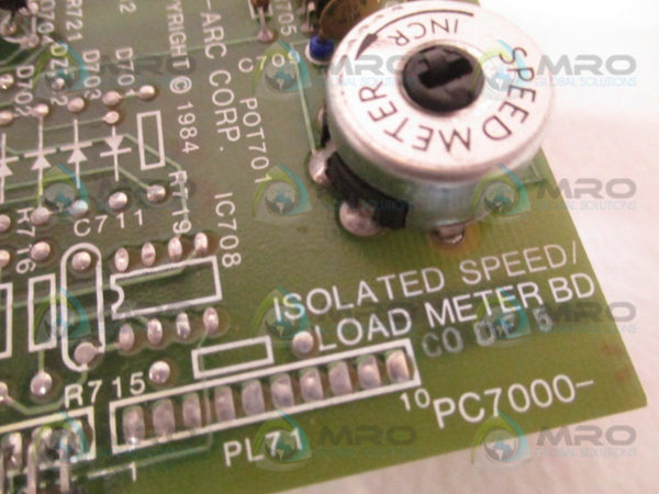 VEE-ARC PC7000 900-776 ISOLATED SPEED LOAD METER BOARD UNMP