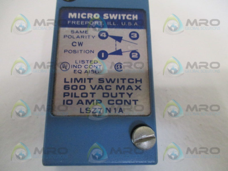 MICRO SWITCH LSZ7N1A LIMIT SWITCH (AS PICTURED) UNMP
