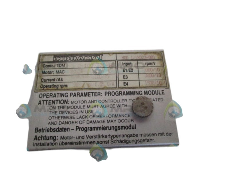 INDRAMAT MOD1/1X023-001 PROGRAMMING MODULE UNMP