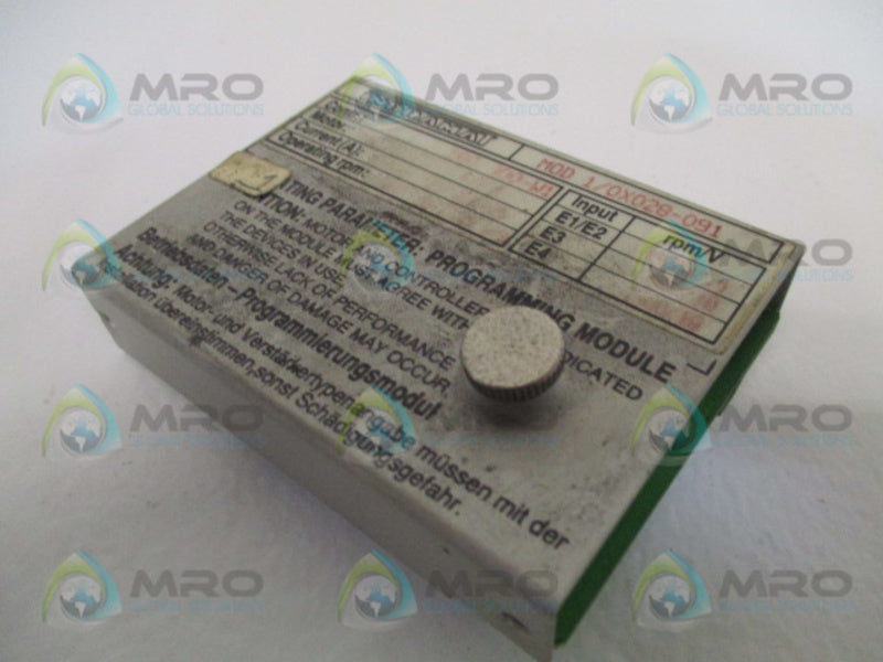 INDRAMAT MOD1/0X028-091 PROGRAMMING MODULE UNMP