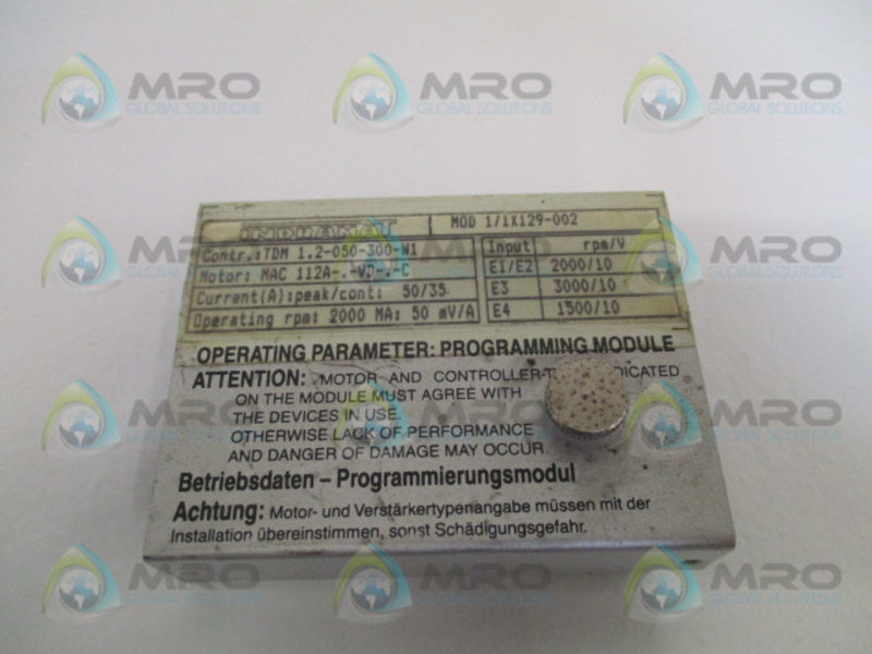 INDRAMAT MOD1/1X129-002 PROGRAMMING MODULE UNMP