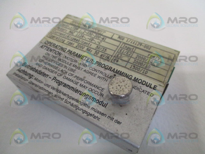 INDRAMAT MOD1/1X129-002 PROGRAMMING MODULE UNMP