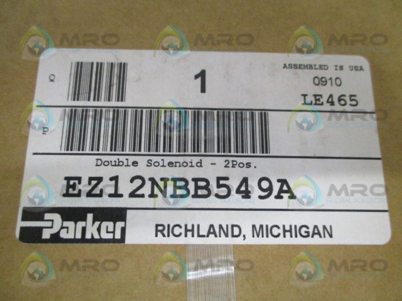 PARKER EZ12NBB549A DOUBLE SOLENOID VALVE NSFS