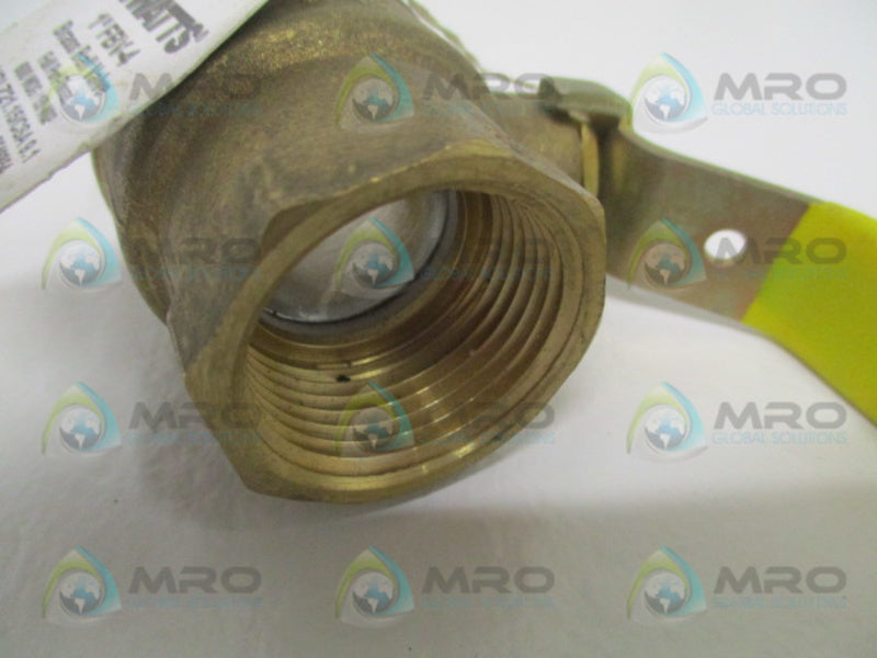 WATTS FVB-4 BRASS BALL VALVE 1" NSNP
