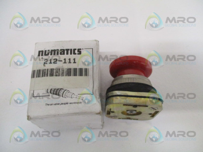 NUMATICS 212-111 RED PUSHBUTTON (AS PICTURED) NSMP