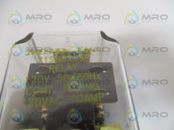 MSD 219BBX69P RELAY 120V NSMP