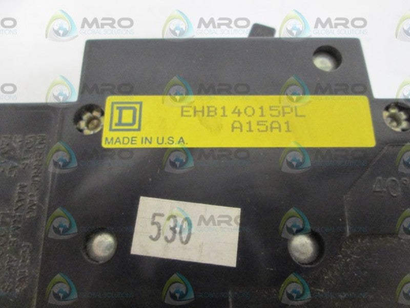 SQUARE D CIRCUIT BREAKER EHB14015PL NSMP