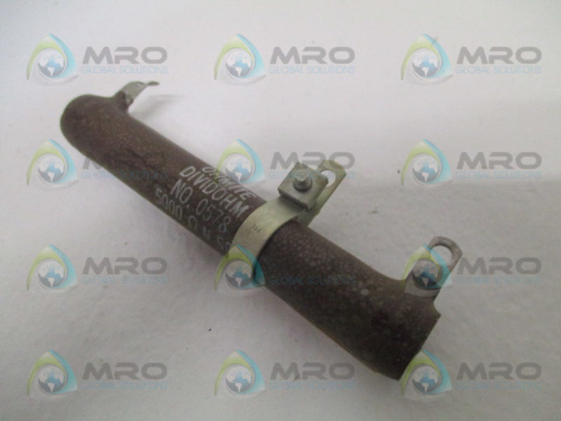 OHMITE 0578 RESISTOR 5000 OHMS NSNP