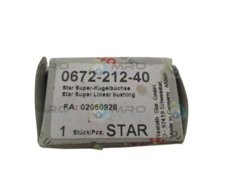 REXROTH 0672-212-40 SUPER STAR LINEAR BUSHING NSMP