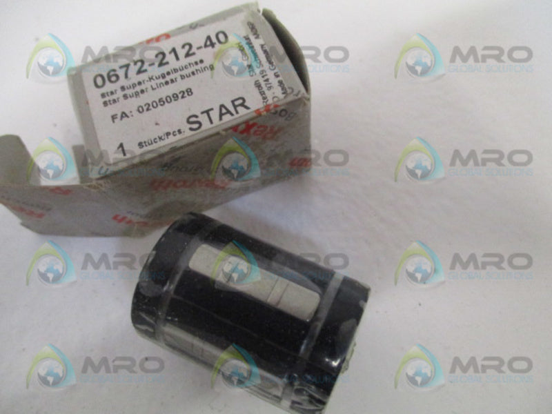 REXROTH 0672-212-40 SUPER STAR LINEAR BUSHING NSMP