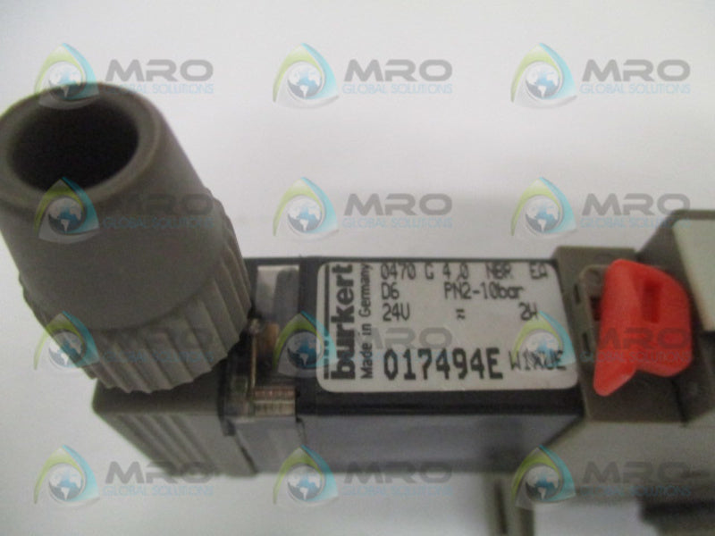 BURKERT 017494E 0470G4,0NBREA PNEUMATIC CONTROL BLOCK  UNMP