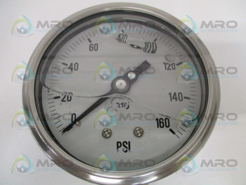 PIC GAUGES 4001-4LF PRESSUGE GAUGE 0-160 PSI 4" NSMP