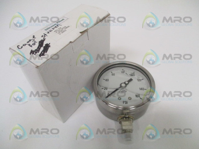 PIC GAUGES 4001-4LF PRESSUGE GAUGE 0-160 PSI 4" NSMP