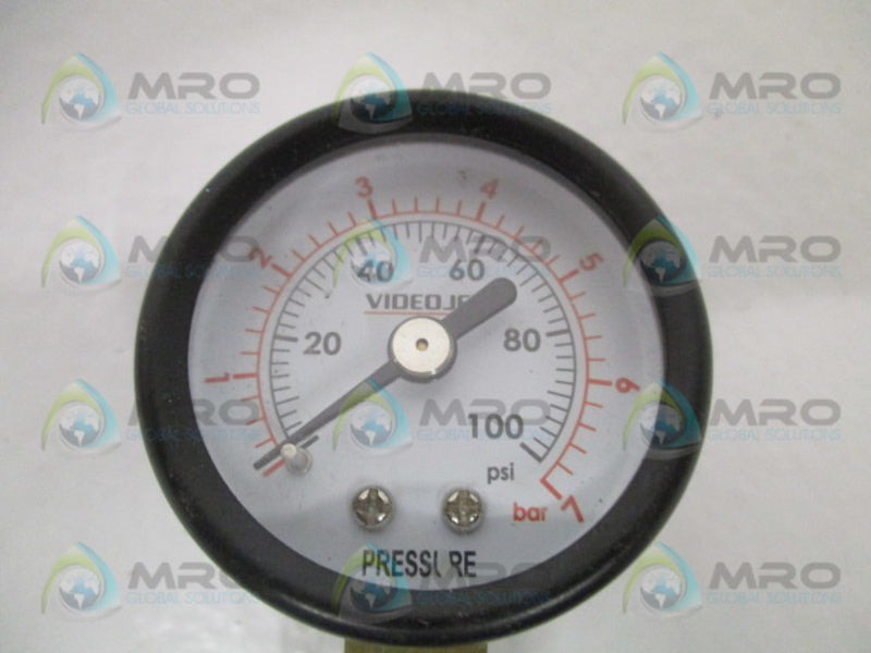 VIDEOJET SP206316 PRESSURE GAUGE 0-100 PSI UNMP