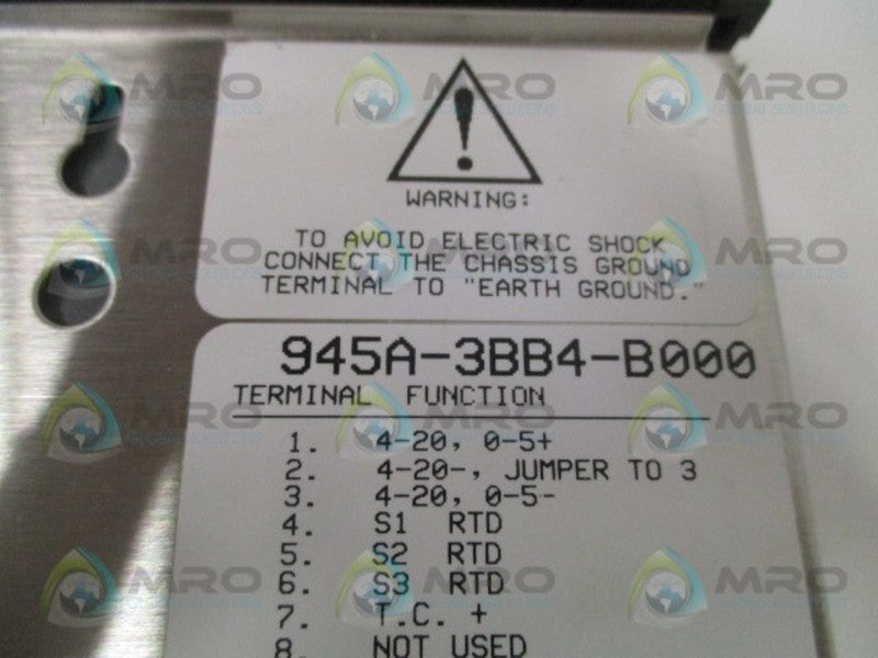 WATLOW CONTROLS 945A-3BB4-B000 TEMPERATURE CONTROLLER UNMP