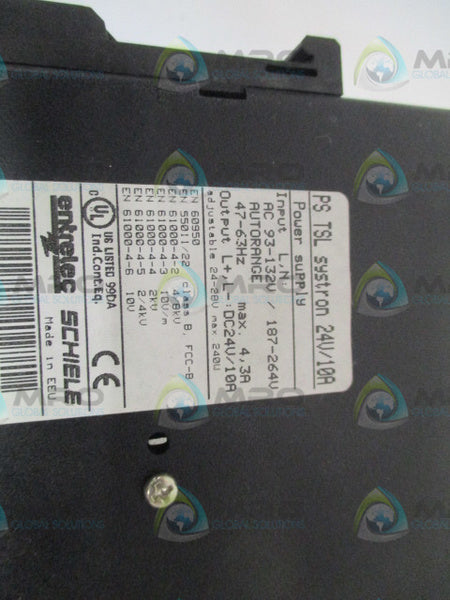ENTRELEC SYSTRON PSTSL POWER SUPPLY 24V/10A  UNMP