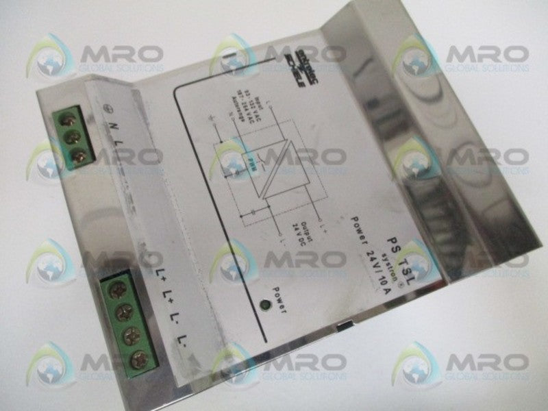 ENTRELEC SYSTRON PSTSL POWER SUPPLY 24V/10A  UNMP