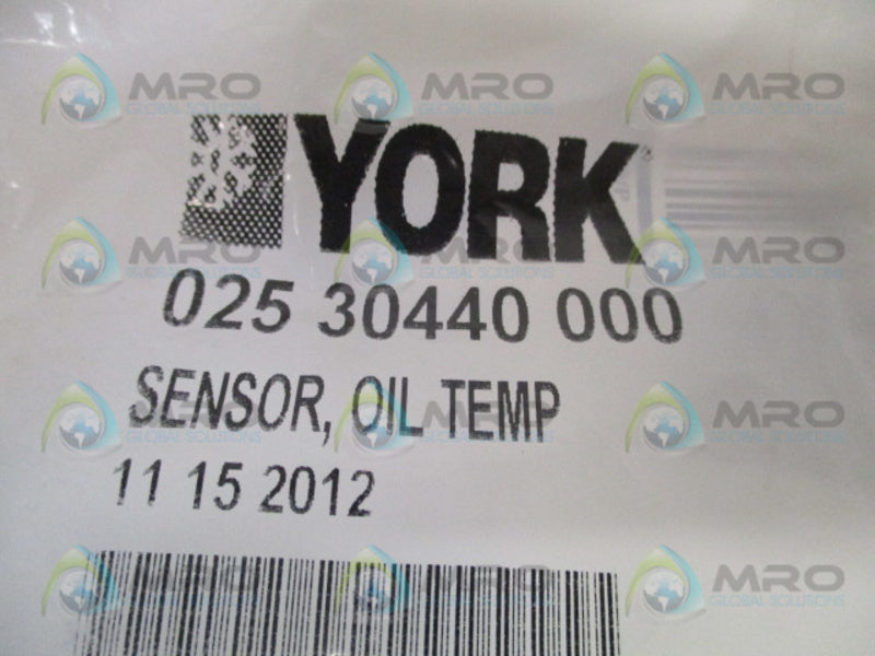 YORK 02530440000 OIL TEMPERATURE SENSOR NSMP