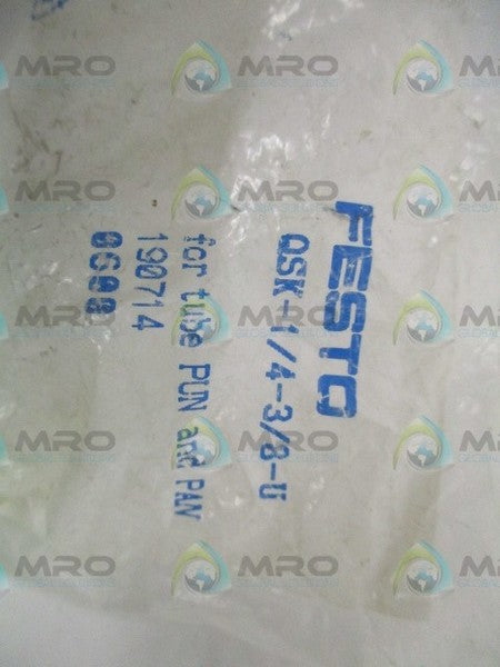 FESTO QSK-1/4-3/8-U PUSH-IN FITTING  NSMP