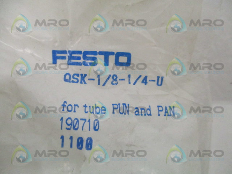FESTO QSK-1/8-1/4-U PUSH-IN FITTING  NSMP