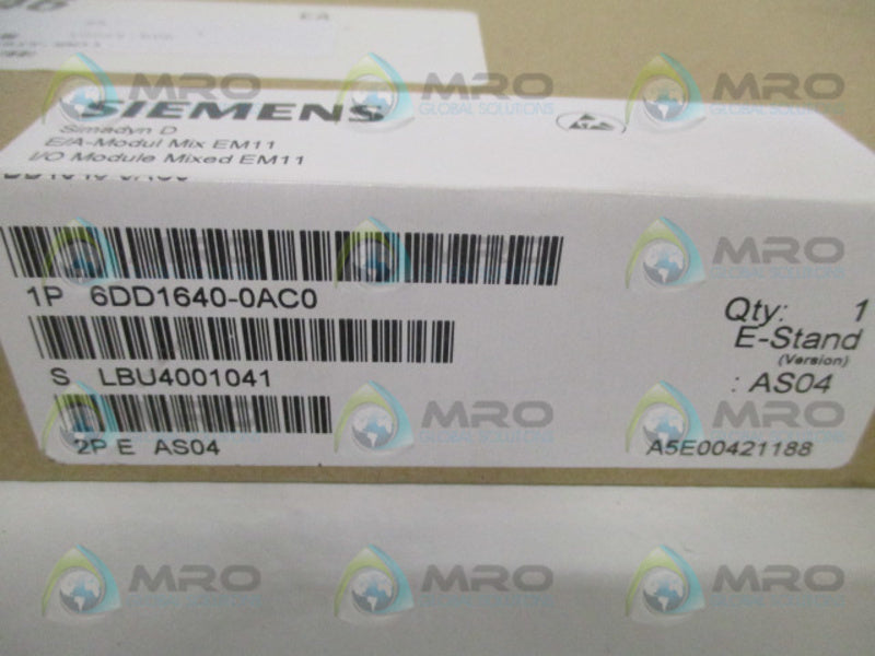 SIEMENS SIMADYN D 6DD1640-0AC0  NSFS