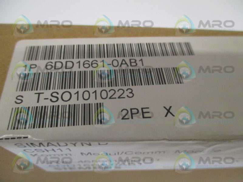 SIEMENS SIMADYN D 6DD1661-0AB1 CSH11  NSFS