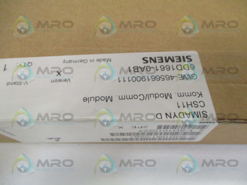 SIEMENS SIMADYN D 6DD1661-0AB1 CSH11  NSFS