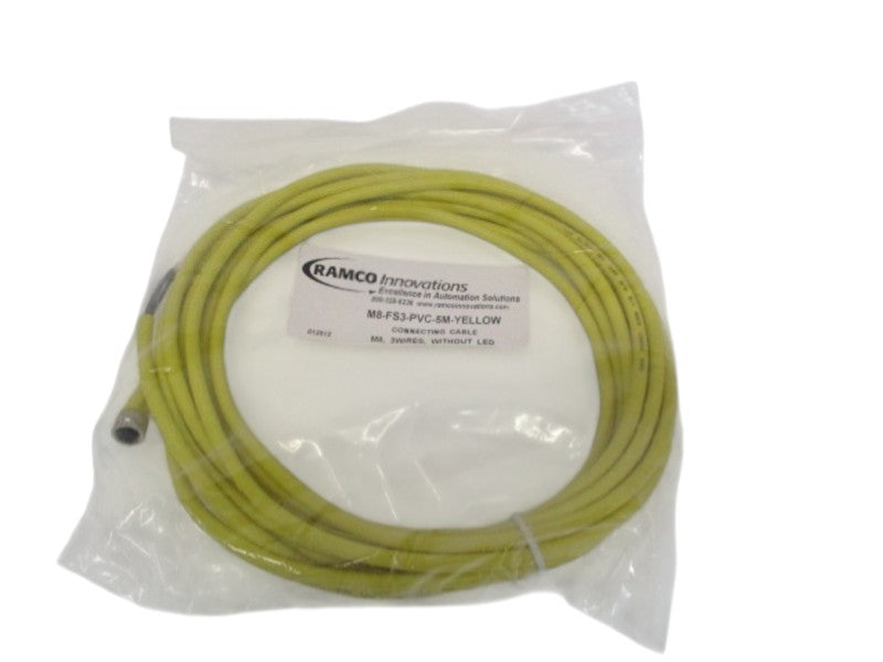 RAMCO INNOVATIONS M8-FS3-PVC-5M-YELLOW CONNECTING CABLE NSMP