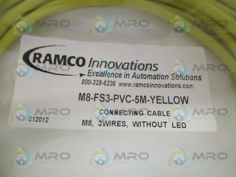 RAMCO INNOVATIONS M8-FS3-PVC-5M-YELLOW CONNECTING CABLE NSMP