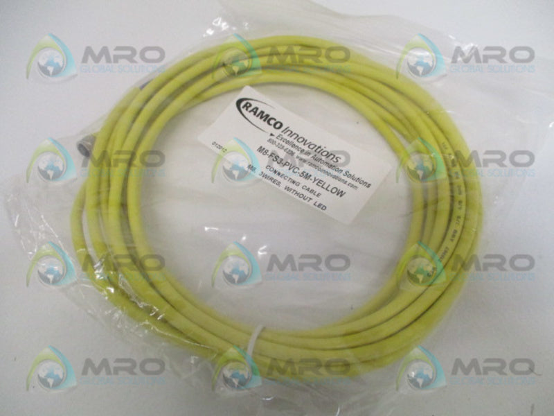 RAMCO INNOVATIONS M8-FS3-PVC-5M-YELLOW CONNECTING CABLE NSMP