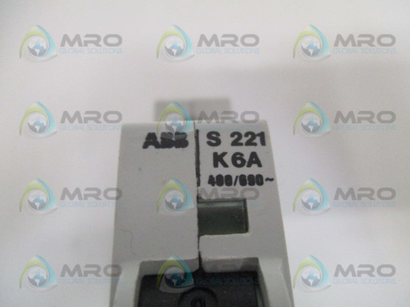 ABB S221-K6 CIRCUIT BREAKER 6A  NSNP