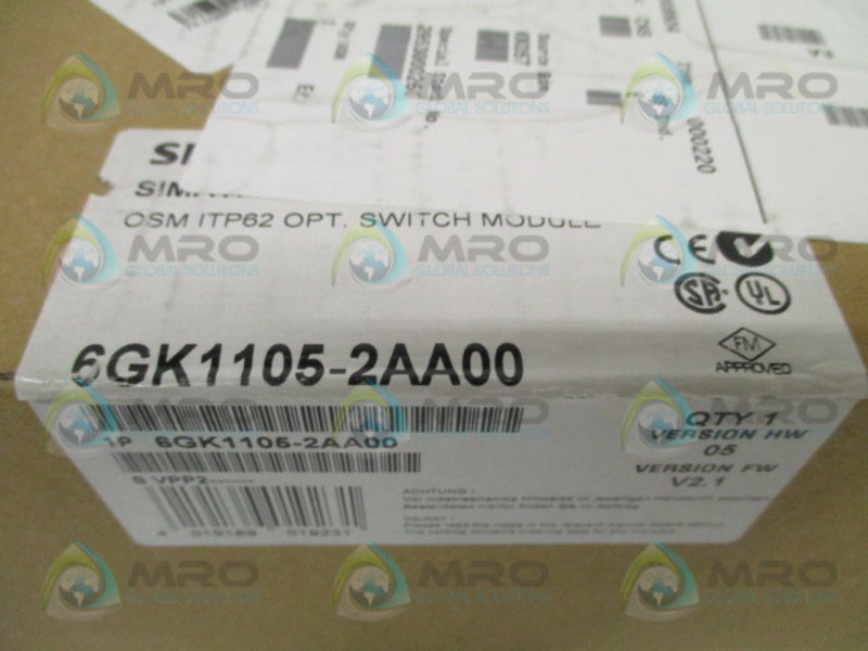SIEMENS SIMATIC 6GK1105-2AA00 OSMITP62 OPTICAL SWITCH MODULE NSFS