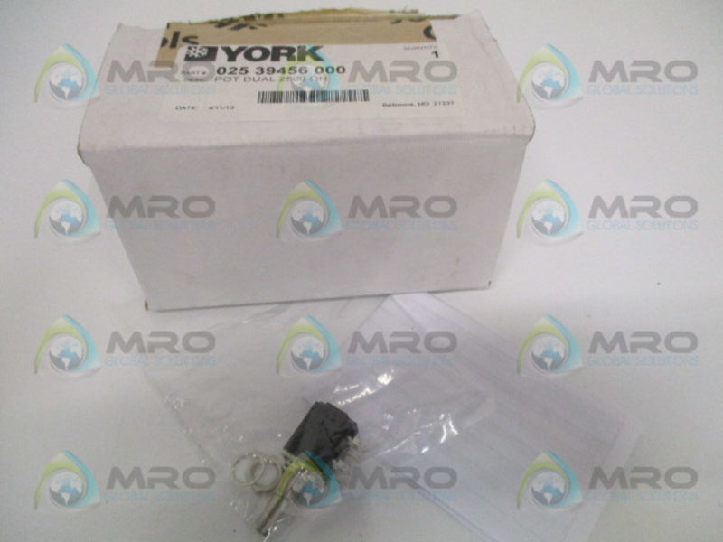 YORK 02539456000 POTENTIOMETER 2500 OHMS NSMP