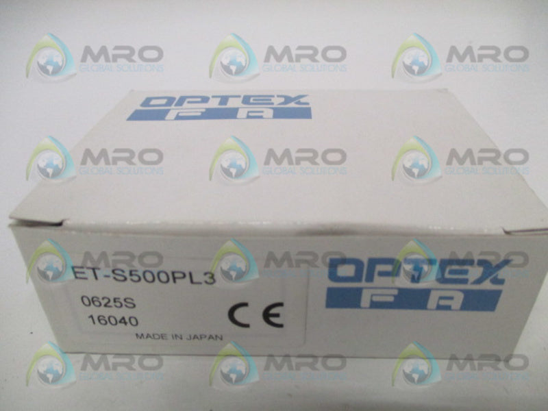 OPTEX ET-S500PL3 THRU-BEAM PHOTOELECTRIC SENSOR NSMP