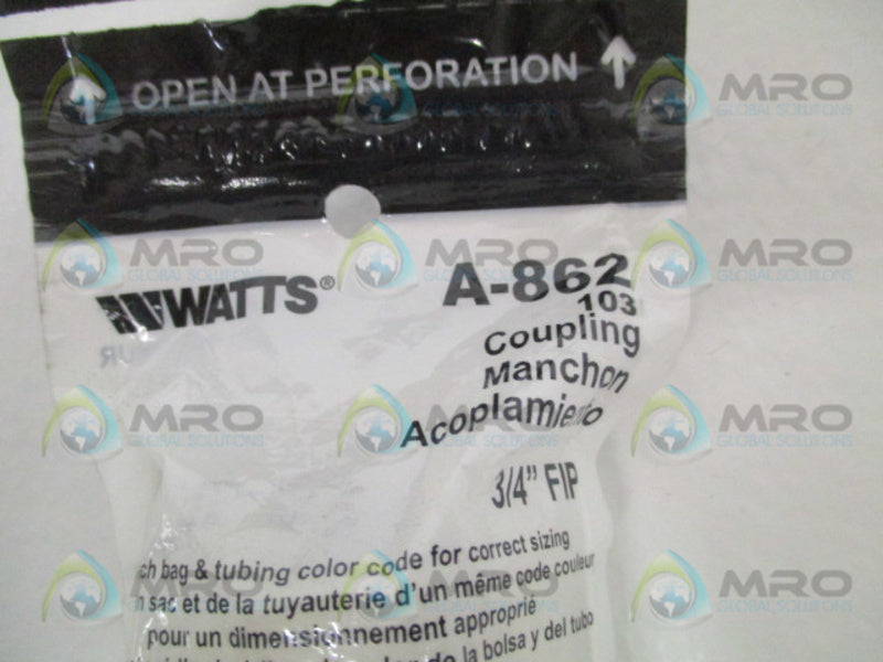 WATTS A-862 COUPLING 3/4" NSMP