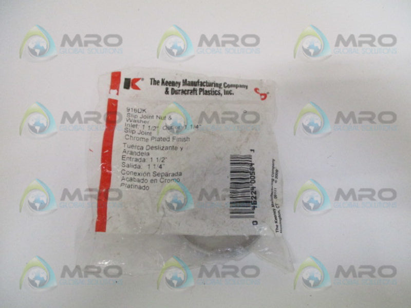 THE KEENEY 916DK SLIP JOINT NUT & WASHER NSMP