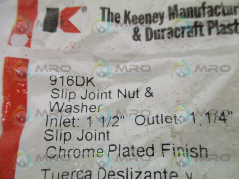 THE KEENEY 916DK SLIP JOINT NUT & WASHER NSMP